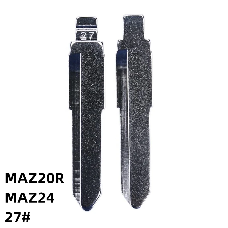 5Pcs 27# MAZ24 Metal Blank Uncut Remote Key Blade For Mazda M3 M6 For ...