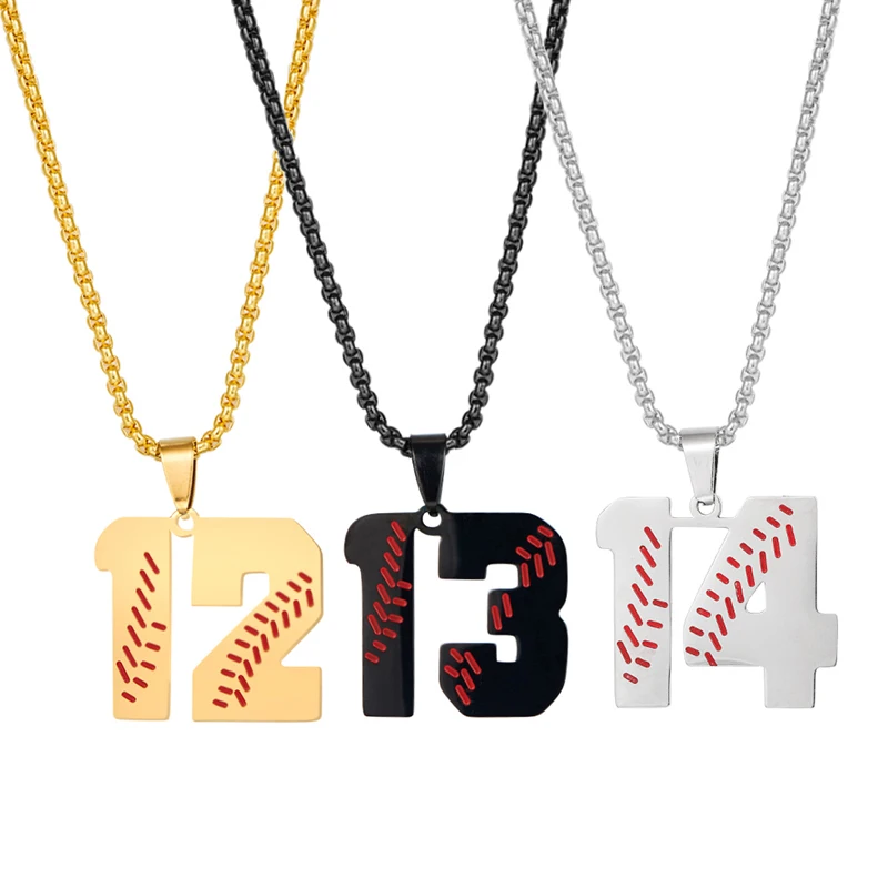 Gold Number Necklace, Boys Baseball Necklace With Number, Silver Number  Pendant, Basketball Number Necklace Football Jewelry, Gift for Kids - Etsy