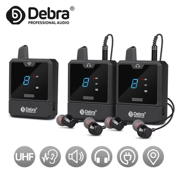 Debra Er-Mini 휴대용 무선 인이어 모니터 시스템, 충전식 리튬 이온, 오디오 전문 무대 모니터링