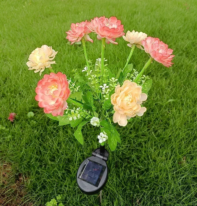 Solar Outdoor Flower Lawn Lamp Fairy Lights Garden Lights for Yard Patio Wedding Party Decoration