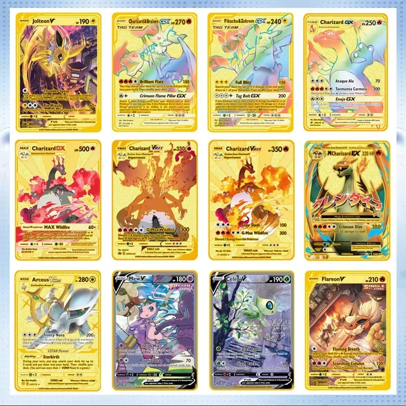 

Pokemon Metal Card SpanishEditionEnglishPocketMonsterGoldCardMetalCardSpray Fire Dragon Pocket Monster Collection Card Authentic