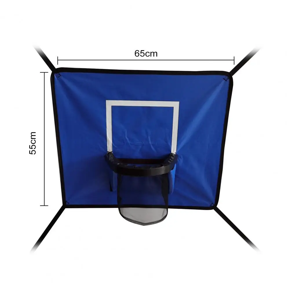 1 Set Trampoline Basketball Hoop Set Mini Hoop For Kids With 3 Mini Balls Pump Soft Material Basketball Goal For Children