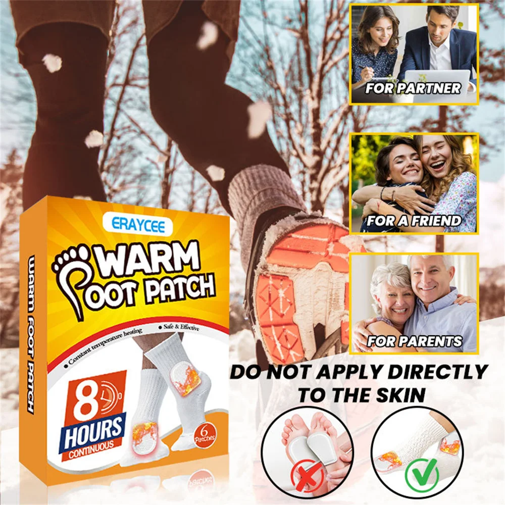 Description Picture 4 of itemUniversal Body Foot Warmer Sticker Self Adhesive Lasting Heat Patch Safe Hand Feet Warm Paste Pads Heating Insole