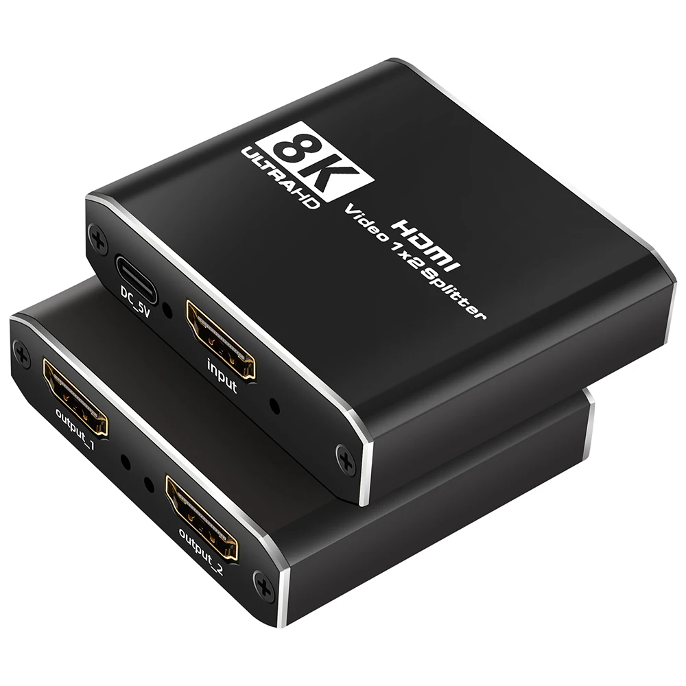 

Разветвитель HDMI2.1 8K 1080P 240 Гц/4K 120 Гц/8K 60 Гц, HD видеокарта для захвата для ПК PS4/PS5 Xbox, переключатель игр, живой DVD