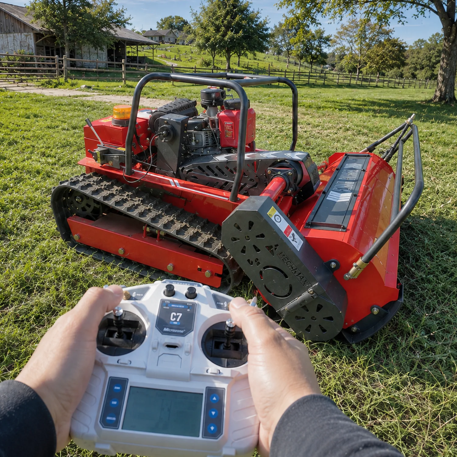 Ferngesteuerter Freischneider Anpassbar CE EPA Euro 5 RC Rasenmäher Hochleistungs-Profi-Allterrain-Grasmäher