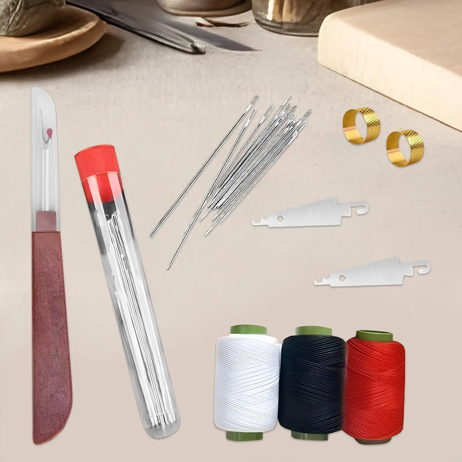 Hand Sewing Kit Needle and Thread Tools Multifunctional Set of 37 Sewing Kit for Dormitory College Home Travel Tailors Beginners