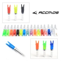 36pcs Arrow Pin Nocks Size S Arrow Nock +Aluminum Pin For ID 3.2 mm 4.2 mm 6.2 mm Carbon Arrow Shaft DIY Archery Accessories 1