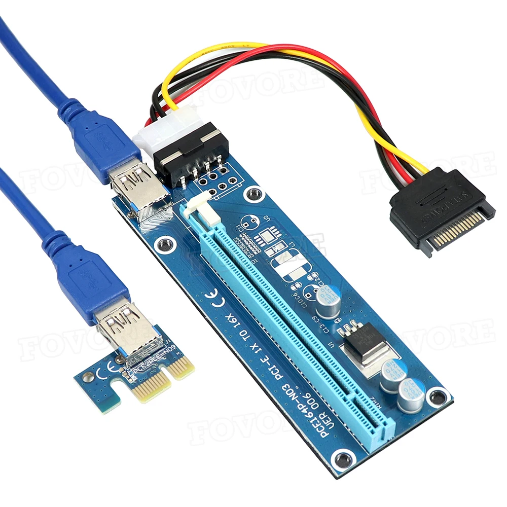 ライザーカードモレックス4Pin pcie pci-e pci expressアダプター