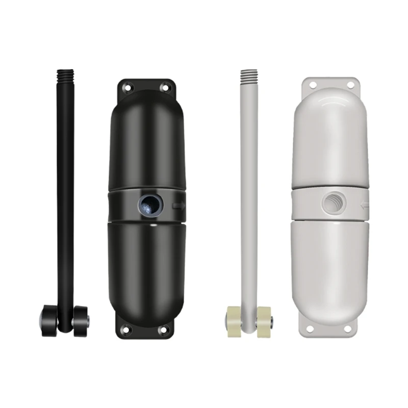 

Adjustable Door Automatic Door Closing Device Door Hardware White/Black Dropship