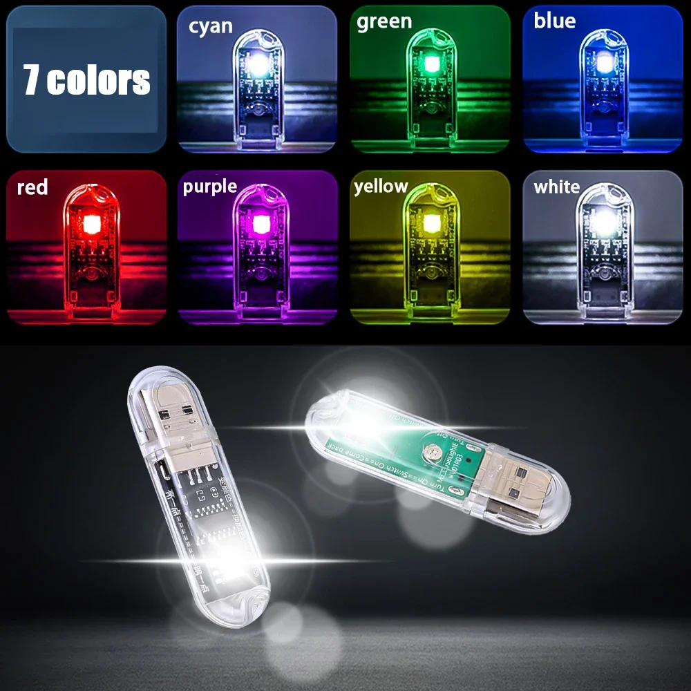 Smart Voice Control Colorful USB Night Light