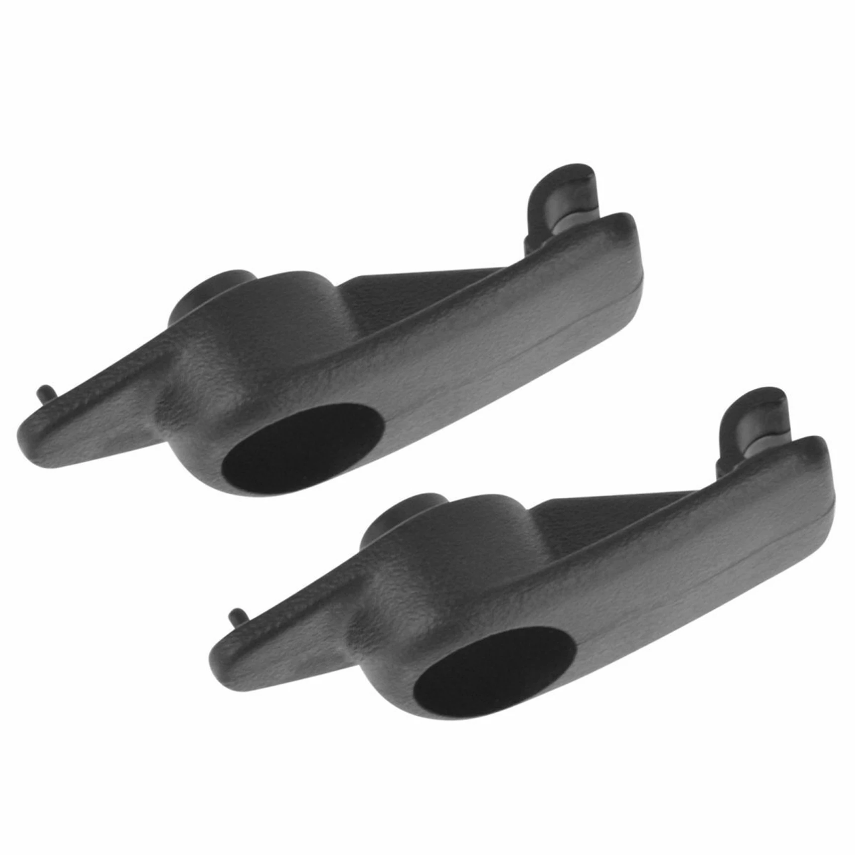 

10411051 Sun Visor Clip Bracket Holder Black Plastic LH & RH Pair for Chevrolet Corvette C5