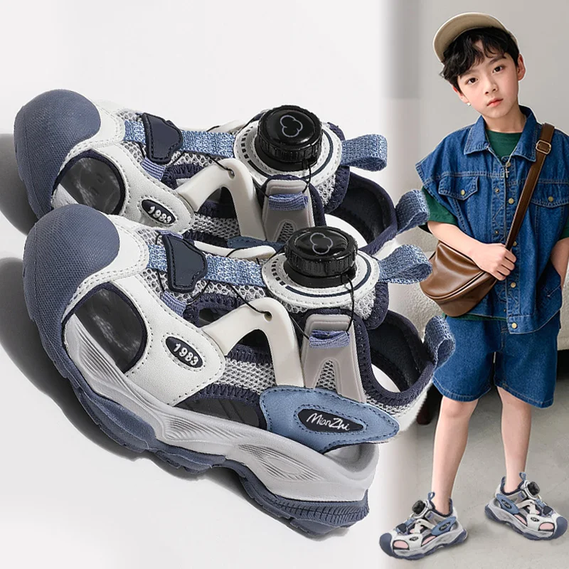 Boys Summer Non Slip Sandals Thick Sole Beach Shoes