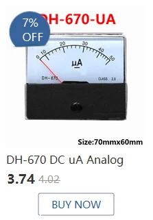 Anlog Amp Meter DH-670 DC Amperemeter Gauge Strom Meter Panel Ampere Meter Strom Tester dc amp meter DC1A2A3A5A1015A2030A50A100A – Detail 8