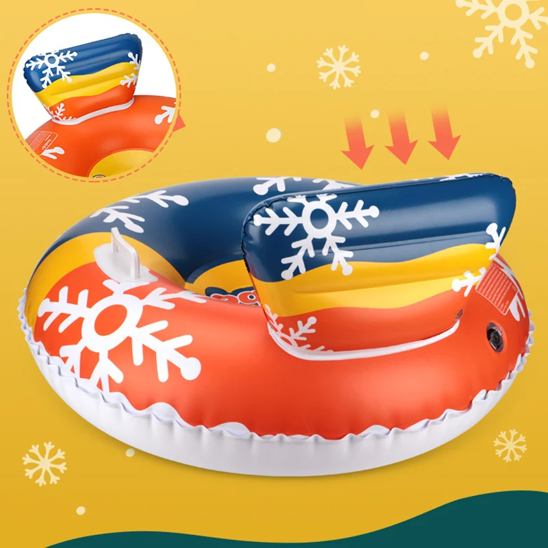 Snow Tube Skiing Tubes Inflate Christmas Gift Kids Child Boy And Girl Youth Ski Outdoor Sport Entertainment Gear Cute Birthday