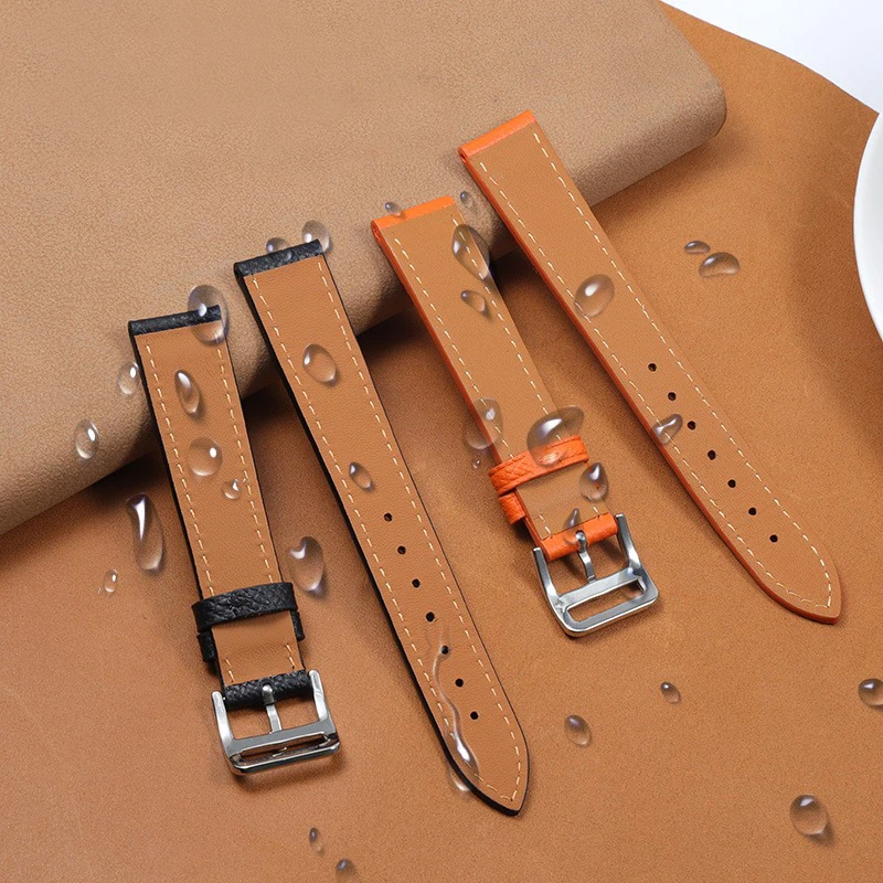 Genuine Leather Watch Strap Of The Watch Is Suitable For