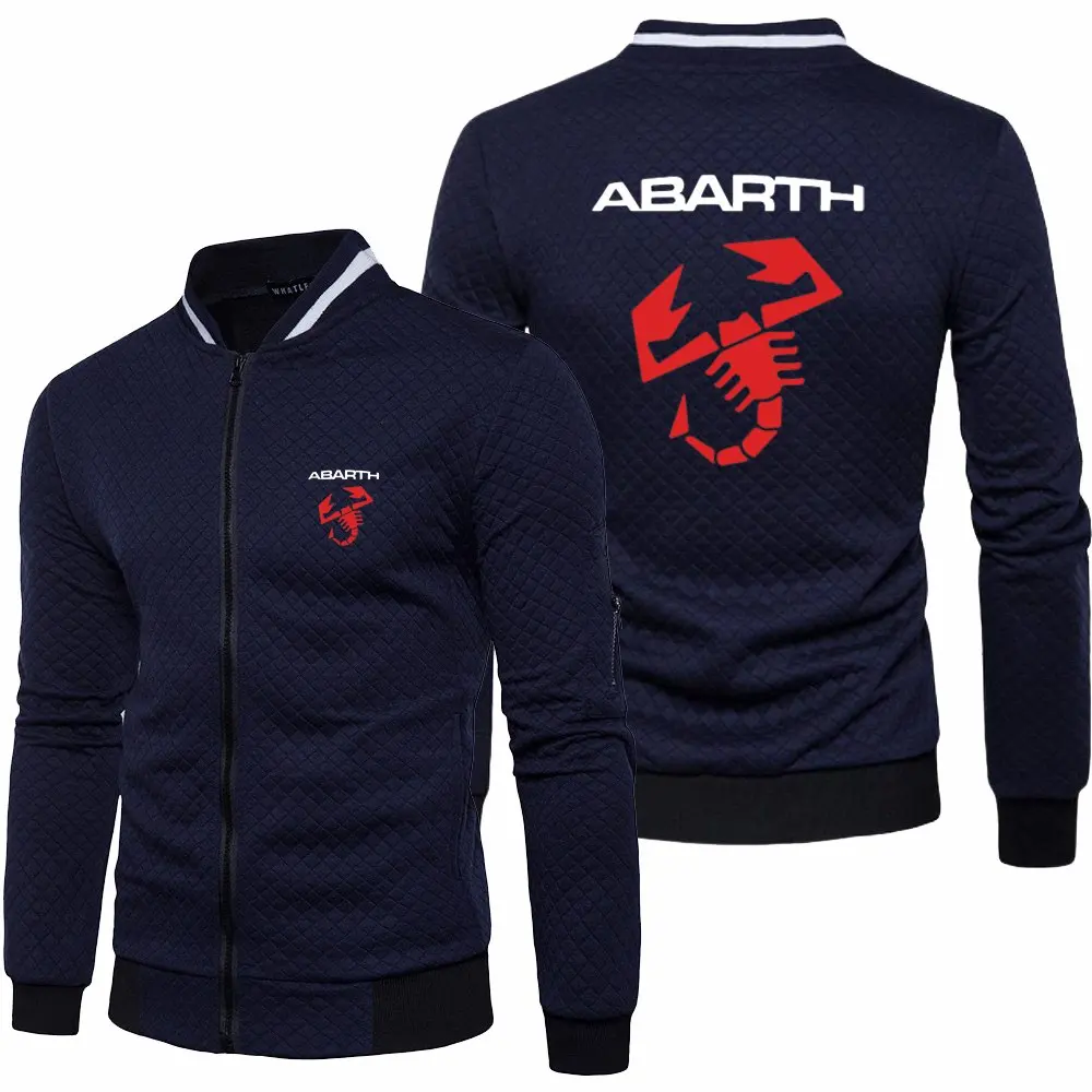 

2023 New Mens Spring Autumn Long Sleeve Abarth Jacket Fashion Sportswear Casual Zipper Hoody Male Sweatshirts