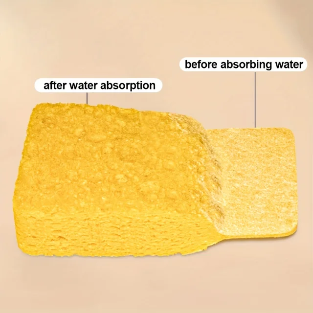 Spongen Compressed Cellulose Dish Natural Wood Pulp Spongen Kitchen Bathroom Cars Cleaning Supplies Cleaning Tool 4