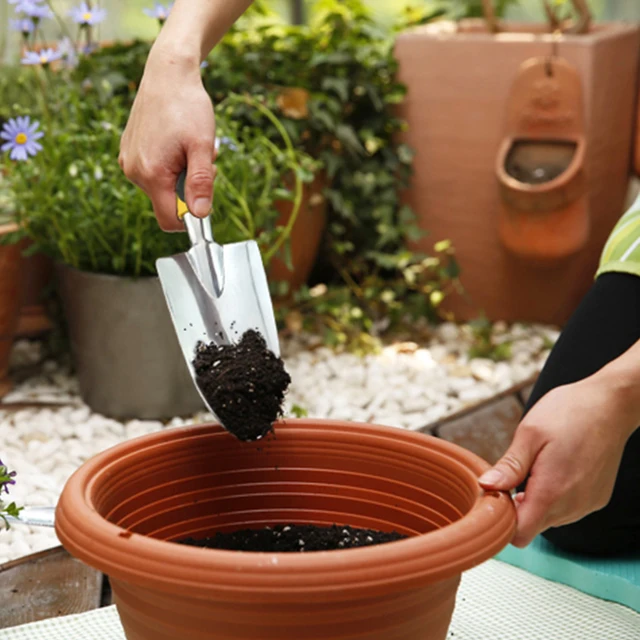 3Db Kerti Szerszámkészlet Kézi Lapátok Hátsó Udvari Transzplantációs Hordó Diy Alumínium Ötvözet Lapáttér - Image 4