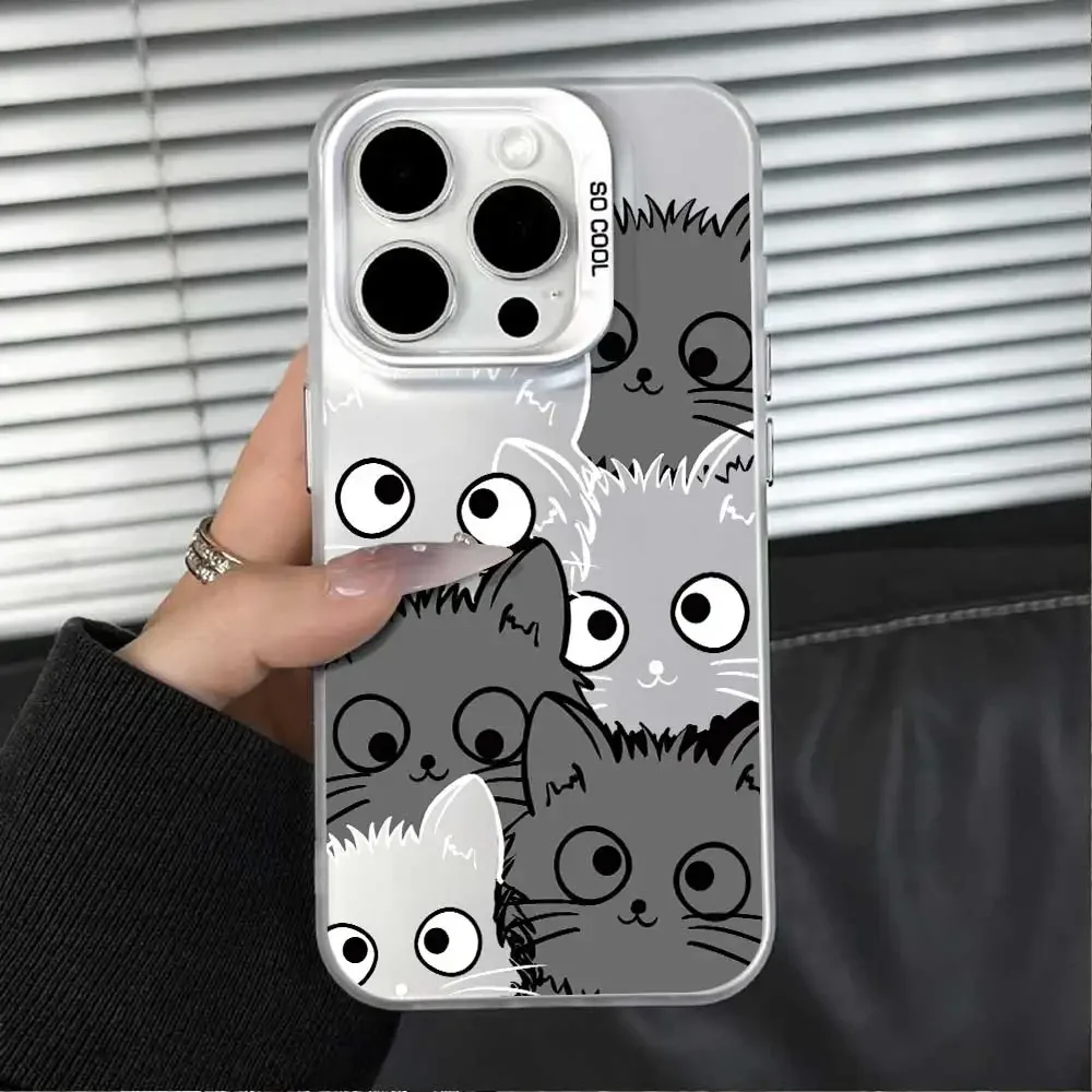 Cute Animal Soft Silicone Phone Case - Silver IMD s
