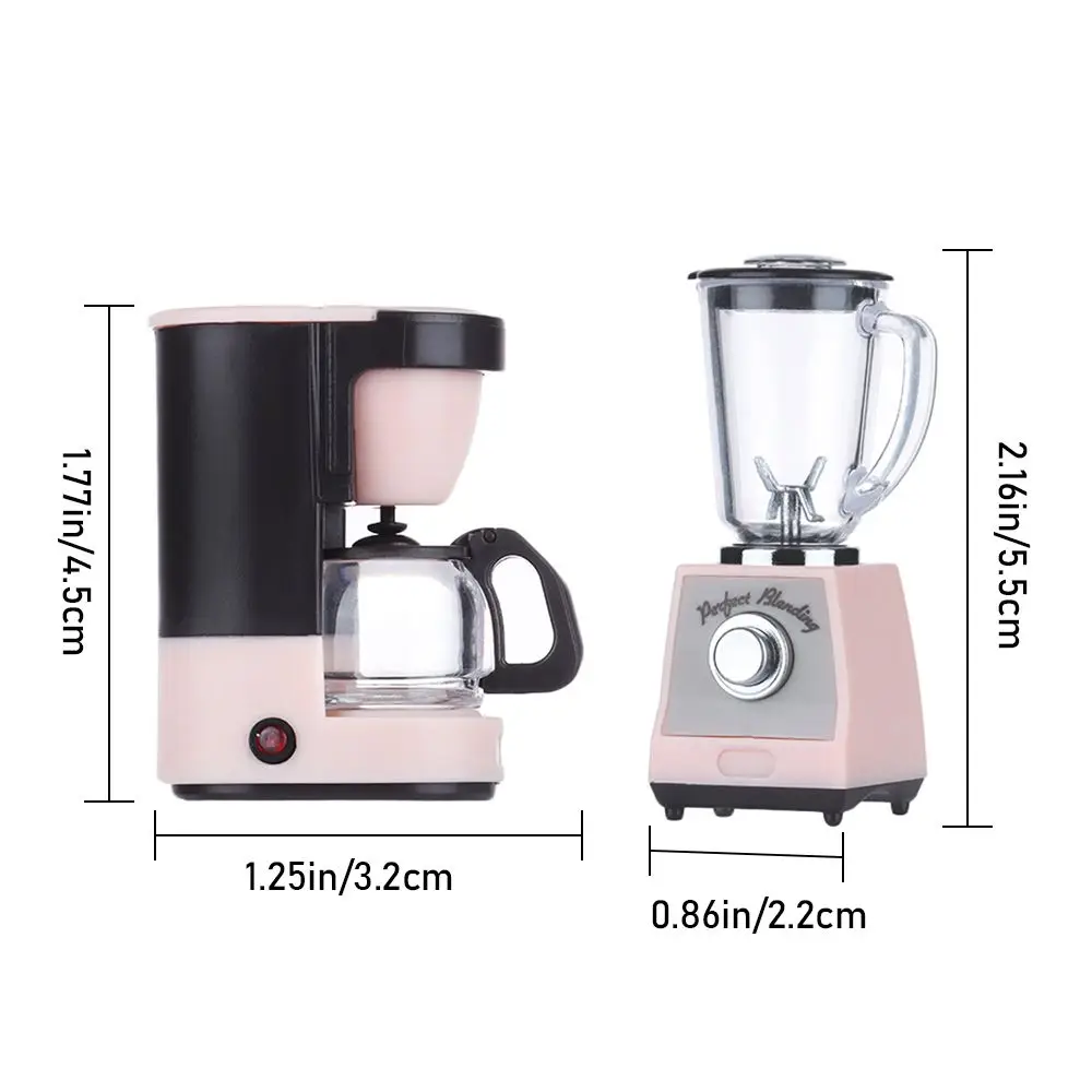 Gift Juice Extractor Display  House Miniature Accessories 1:12 Dollhouse Coffee Maker Kitchen Furniture Coffee Pot