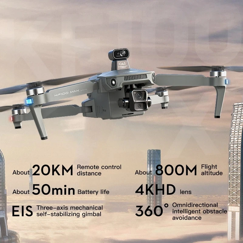 2025 Nuovo drone professionale GPS con schermo per fotocamera HD 8K, gimbal remoto a 3 assi per evitare ostacoli, quadricottero RC brushless FPV - immagine 4