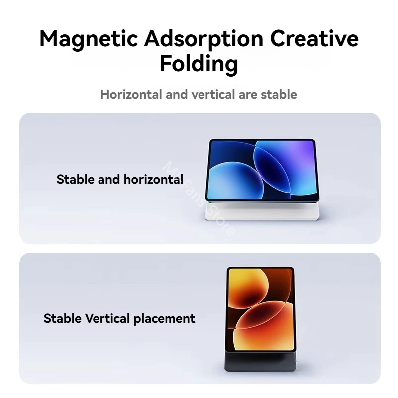 Premium PU Leather Magnetic Smart Sleeve for Tablets - 11.2 Inch Folding Flip Protective Stand Cover