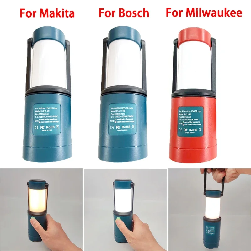 

Портативный фонарик для рабочего освещения с литиевой батареей Bosch/Makita/Milwaukee 10,8-12 В