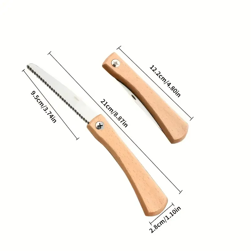 Folding Mini Hand Saw Non-slip Wooden Handle Pull Foldable Saw Flush Cut Trim For Handsaw Woodworking Plastic Cutting Tool