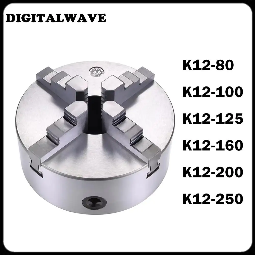 

K12 80 100 125 160 200 250 Lathe Chuck 100mm Sanou Four Jaw Self-centering Chuck 4'' Scroll Chuck For Small L
