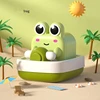 Frog Bath Toy with Clockwork for Kids, Wind-Up Swimming Pool Bathtub Baby Bath Toy, Birthday Gift for Toddlers Kids Infants 2
