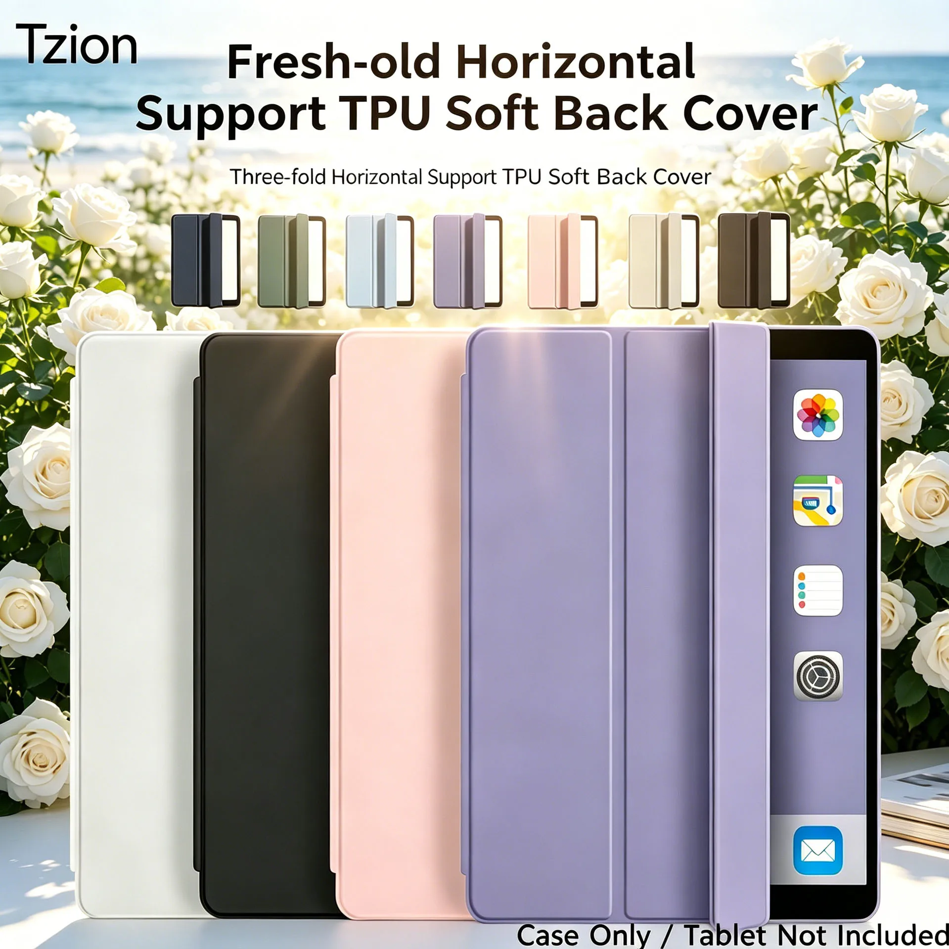Sleek and Shockproof Full-Cover Tablet Protective Case