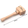 DIY Leather Beech Solid Woodworking Mallet Carpenter Woodworking Hammer Wood Head Hammer Hand Operated Tools 6
