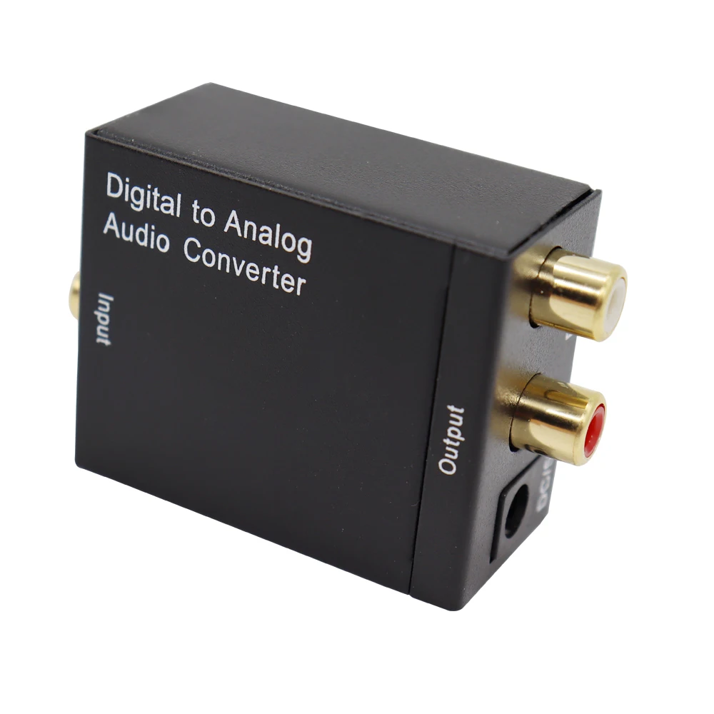 Rca R/l Output Digital To Analog Audio Adapter Dac Amplifier Box For