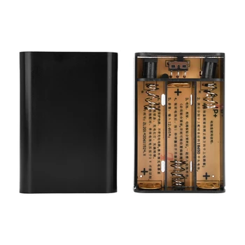 Scatola batteria fai-da-te Uscita DC 12V 3 batterie 18650 Tandem senza saldatura per router WiFi per cellulare Luce a LED