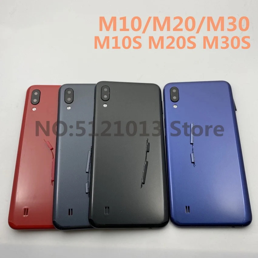 Per Samsung Galaxy M10 M105 M20 M205 M30 M305 M10S M20S M30S Coperchio Posteriore Della Batteria Porta Custodia Completa Parti Di Riparazione Di Ricam