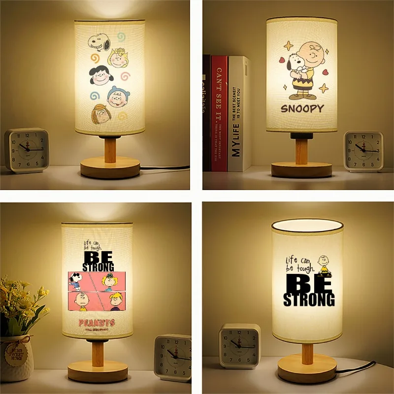 

Snoopy table lamp anime cartoon fun night light personality ins couple bedside lamp cartoon kawaii children's toy birthday gift