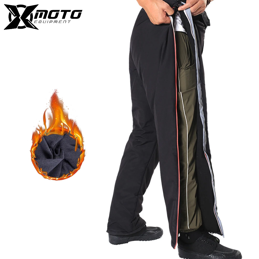 

Motorcycle Pants Windproof Protection Quick Release Leggings Outdoor Water Fishing Winter Pants Night Reflective Riding Pants