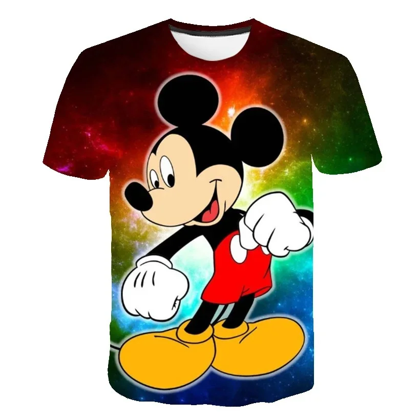 

Kids Boys Mickey T-shirt Baby Short Sleeve Mickey Tops Children Summer Print 3D T shirt 1-14 Years Boy Girl Mickey T Shirts