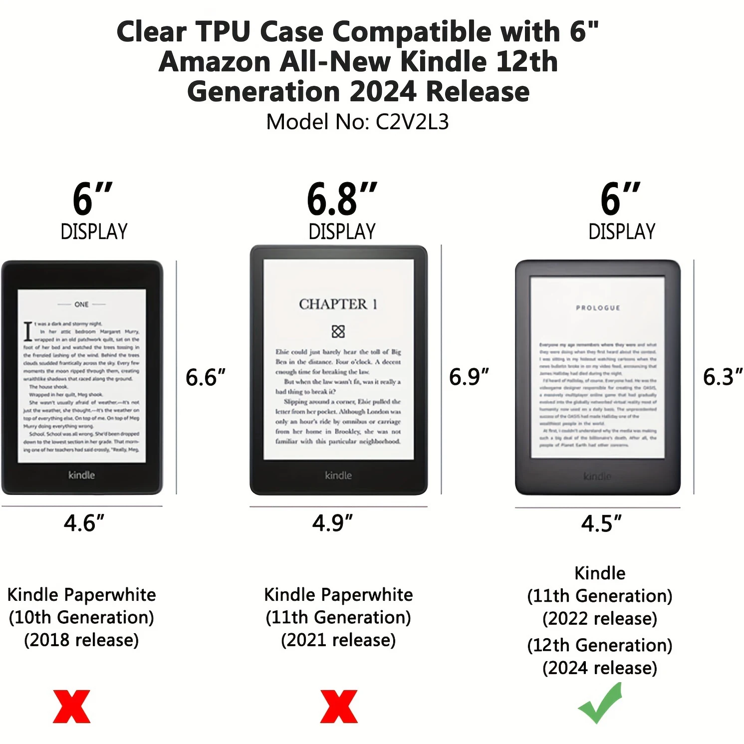 Clear Transparent Soft TPU Back Tablet Cover - Silicone Case