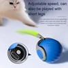 Balle roulante interactive et automatique pour chats, avec fausse queue, rechargeable par USB, pour amuser et entraîner les animaux. 4 Balle roulante interactive et automatique pour chats, avec fausse queue, rechargeable par USB, pour amuser et entraîner les animaux. 4
