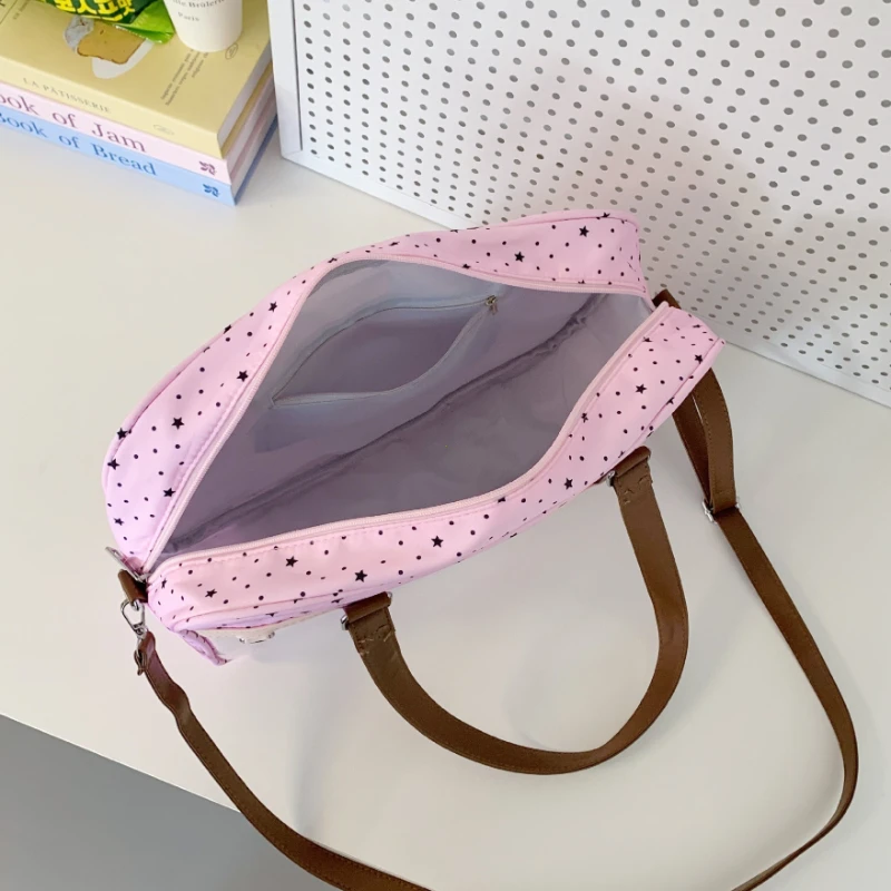 New Original Design Girl Sweet Y2k Ita Bag Cute JK Uniform Ulzzang Shoulder Bag Daily Commuting Casual Polka Dot Women's Bag