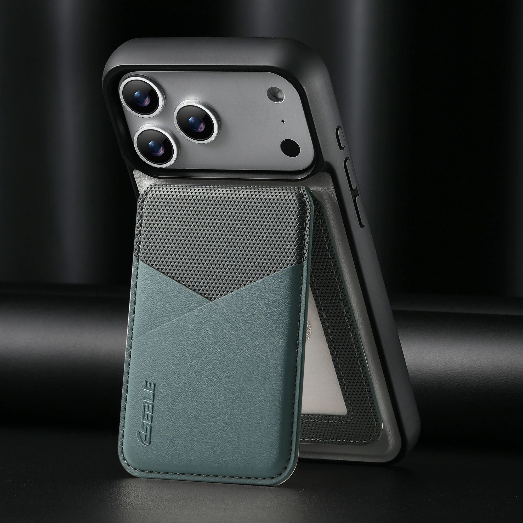 Elegant 2-in-1 Detachable Magnetic Leather Wallet Phone Case with Color-Blocked Card Pocket