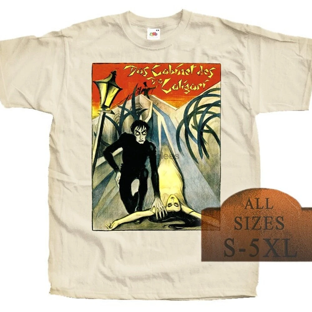 Ужасный постер The Cabinet of Dr. Caligari V10 футболка всех размеров S 5XL хлопок |