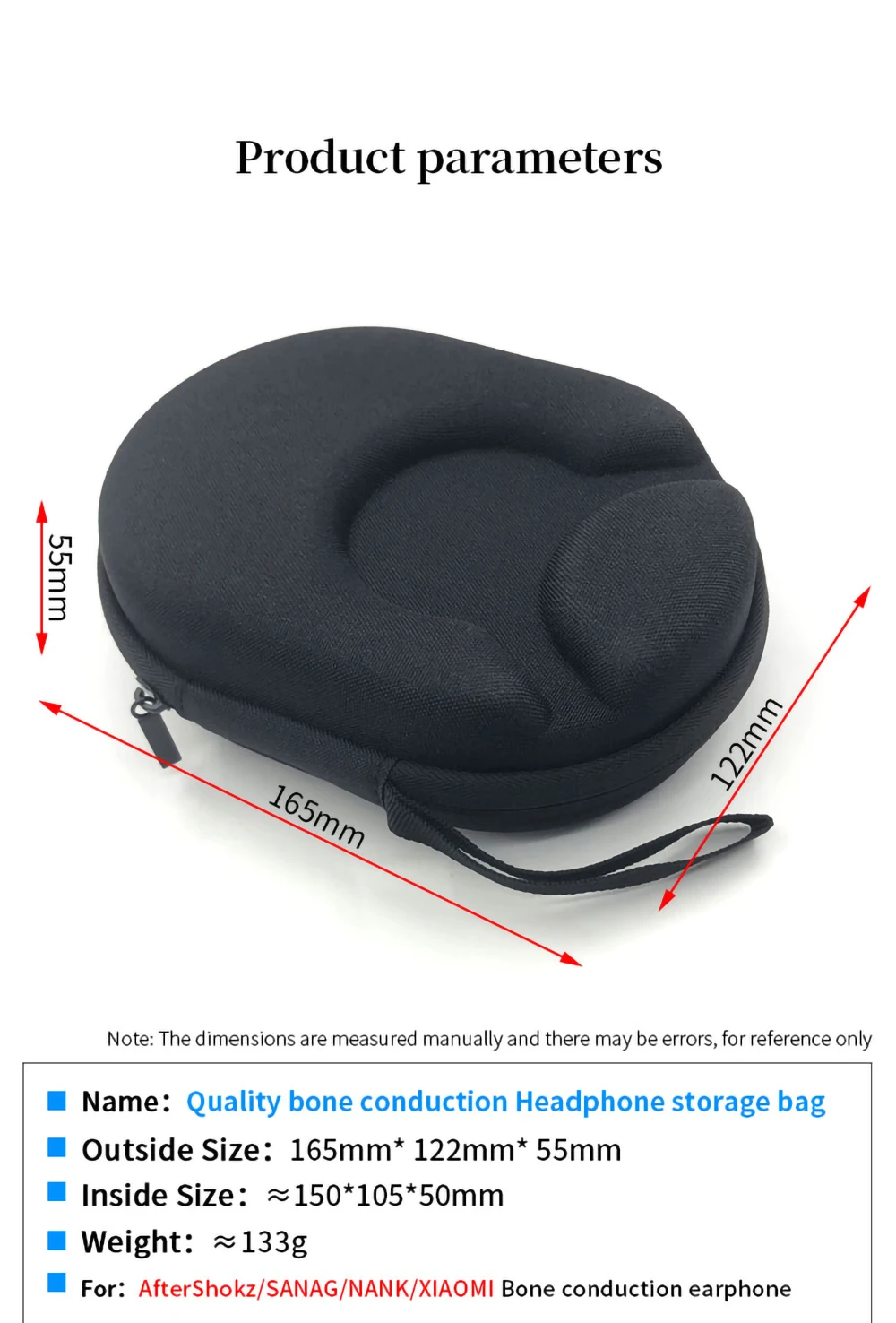 Hard EVA Portable Case for AfterShokz /SANAG /NANK /XIAOMI Trekz Air Bone Conduction Headphone Bag Earphone Travel Carrying Box