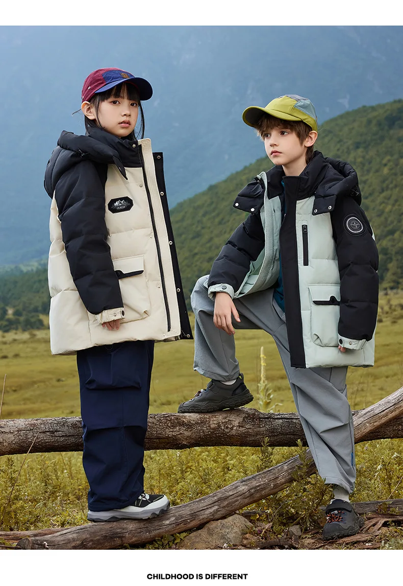 OLEKID 2025, Russland Winter Kinder Daunenjacke mit Kapuze, dicke warme Daunenjacke für Teenager, 5–14 Jahre, Kinder, Jungen, Parka, Oberbekleidung – Detail 17