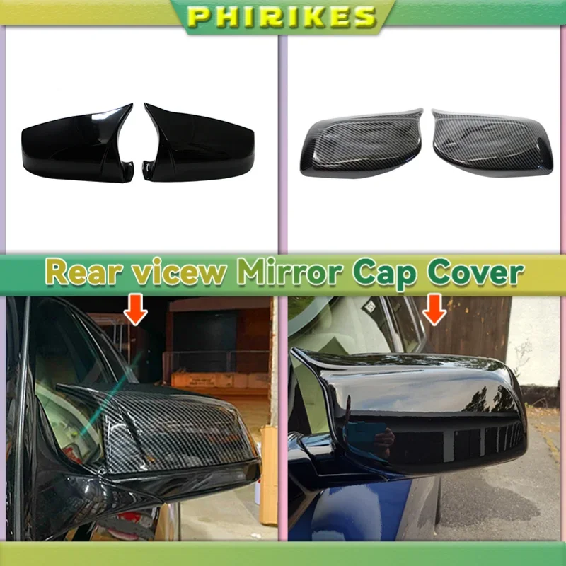 

E60 LCI Real Carbon Fiber Car Side Rearview Mirror Cover 51167187431 51167187432 for BMW F10 F11 E61 F01 F02 E63 E64 F12 F13