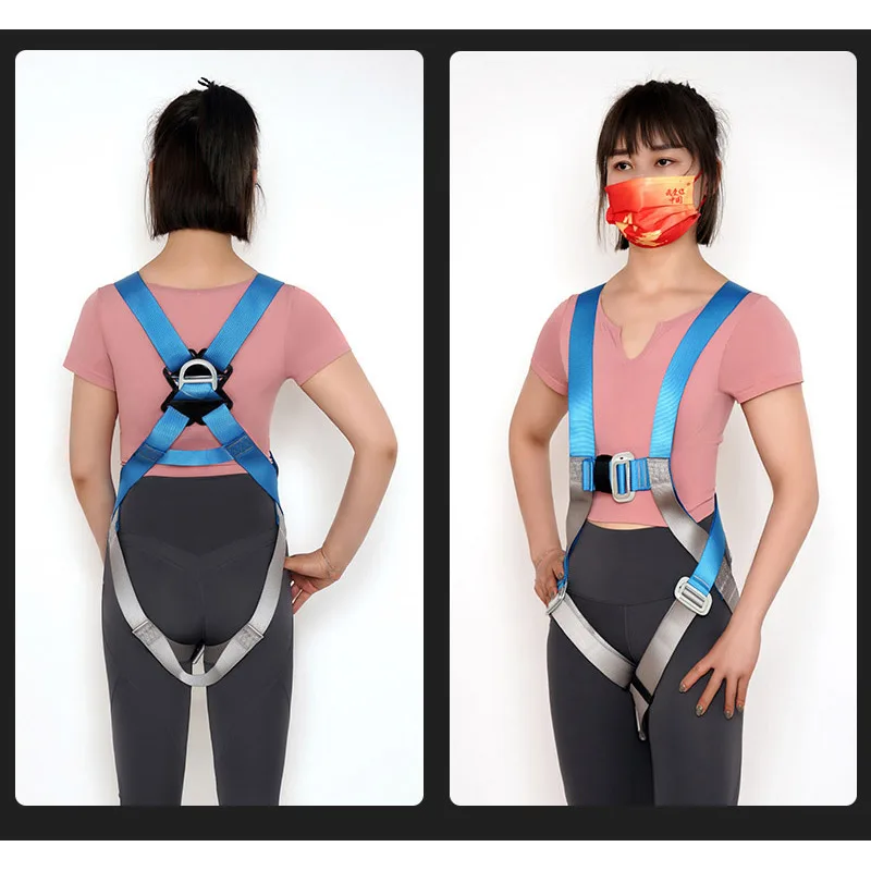 고고도 작업 안전 하네스 5점식 내마모성 조절식 안전 로프 스트랩 야외 보호 장비
