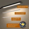 10W LED Desk Lamp with Clamp Dimmable Clip On Reading Light 10 Brightness Level 3 Lighting Modes Flexible Study Table Lamp USB 6