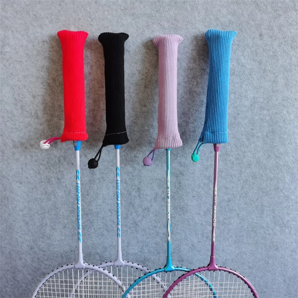 

Elastic Badminton Racket Protector Protectors Drawstring Colorful Racket Grip Cover Colorful Non Slip Racket Handle Cover Tenis