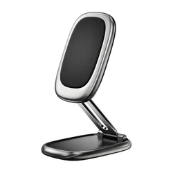 Compact Magnetic Car Phone Holder - Rotatable & Collapsible Mobile Stand (1PC)
